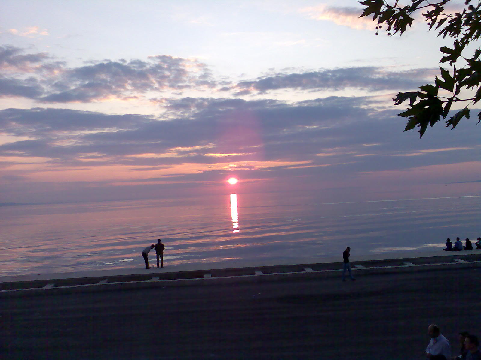 Erdekte gün batımı